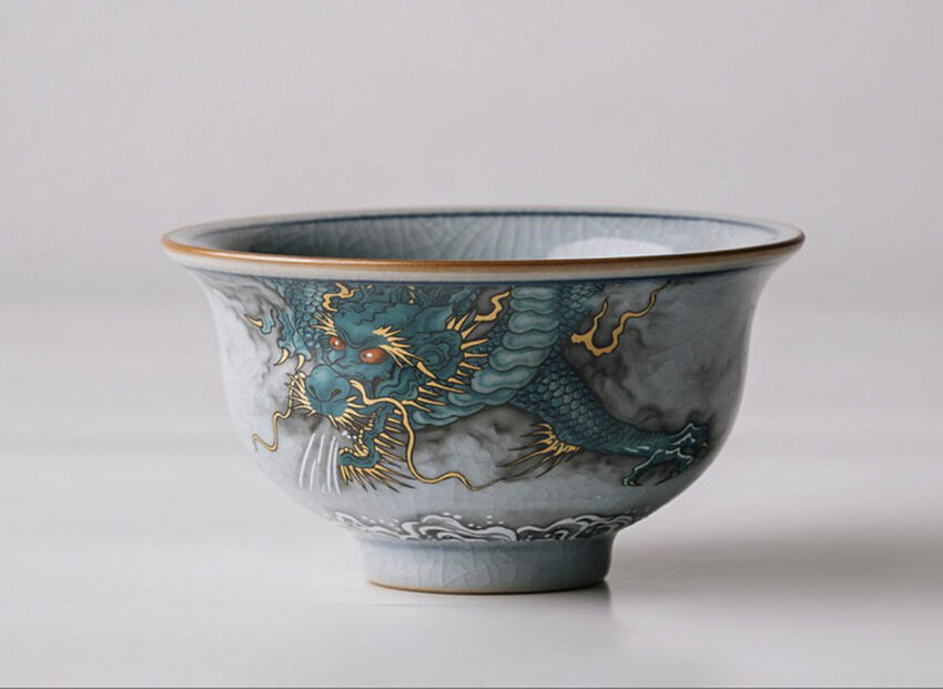 Czarka ceramiczna - „Chmurowy duch”, 135ml