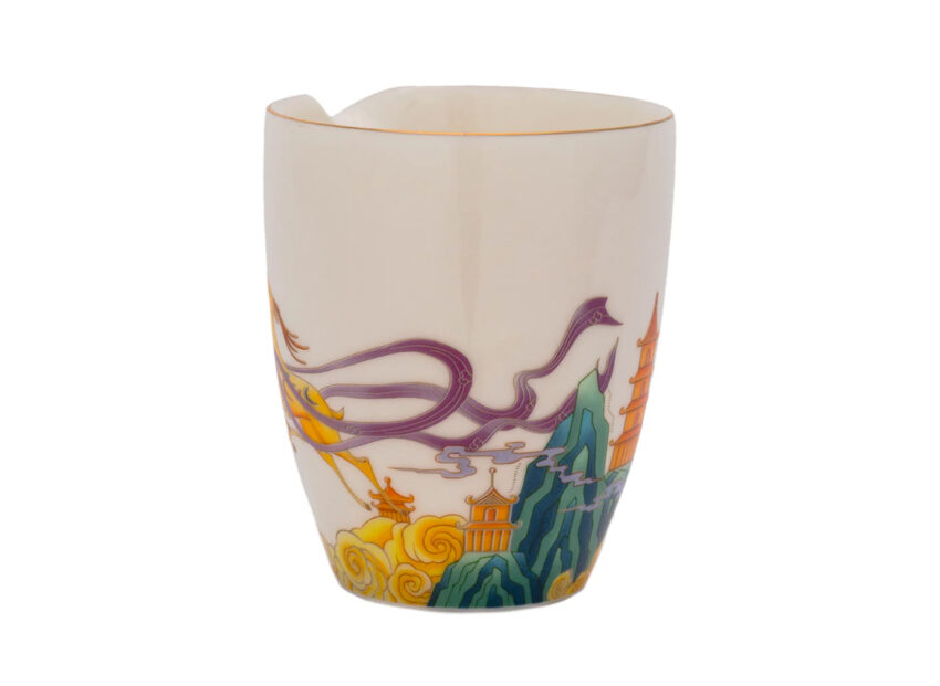 Porcelanowy chahai - "Złota antylopa" 180 ml — изображение 3