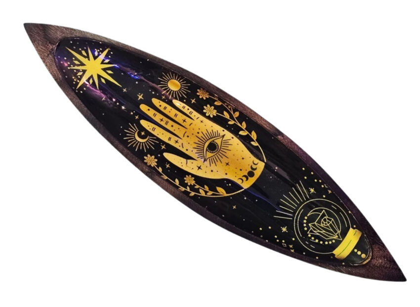 Podstawka pod Kadzidełka "Hamsa" (Drewno Mango)