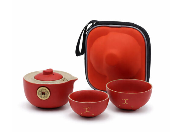 Zestaw do Herbaty “Czerwony Kot” 200 ml