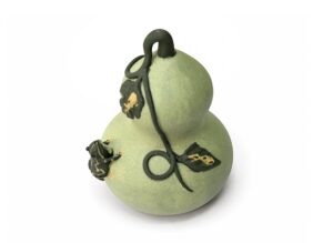 Figurka do herbaty "Żabka na Tykwie"